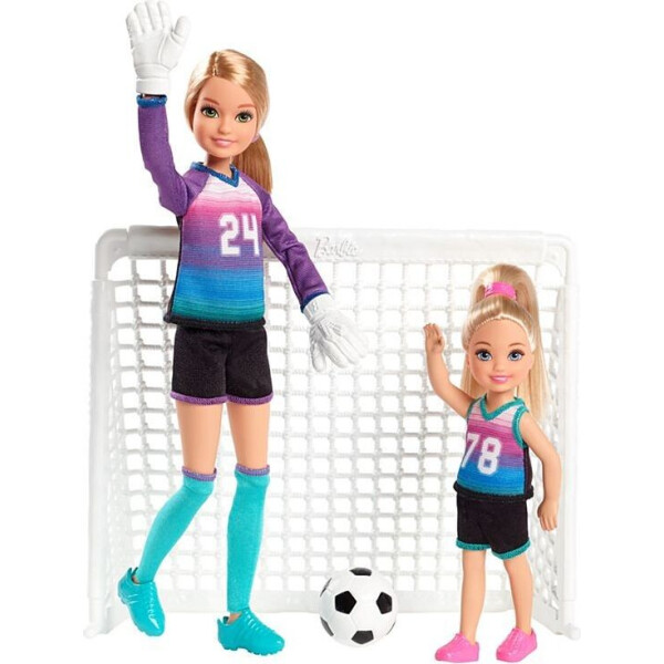 Куклы Стейси и Челси футболистки Barbie Team Stacie Doll Chelsea Doll Soccer Playset GBK60
Куклы Стейси и Челси футболистки Barbie Team Stacie Doll Chelsea Doll Soccer Playset GBK60