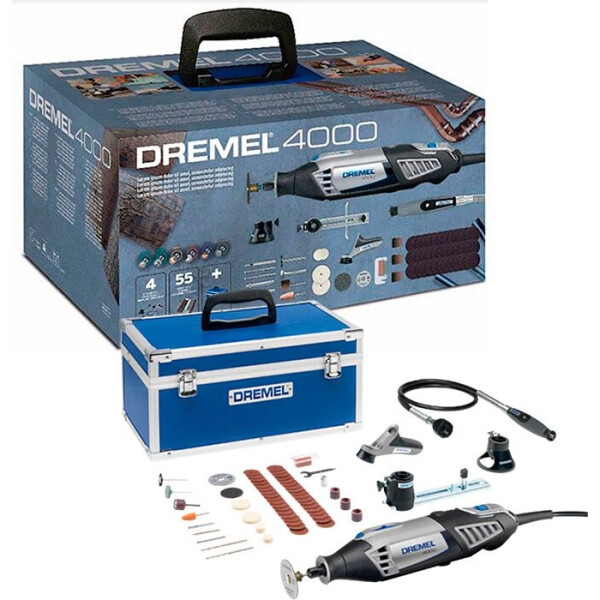 Многофункциональный инструмент XMAS2018 Dremel 4000 + чемодан + 4 приспособления + 55 насадок (F0134000UD)
Многофункциональный инструмент XMAS2018 Dremel 4000 + чемодан + 4 приспособления + 55 насадок (F0134000UD)