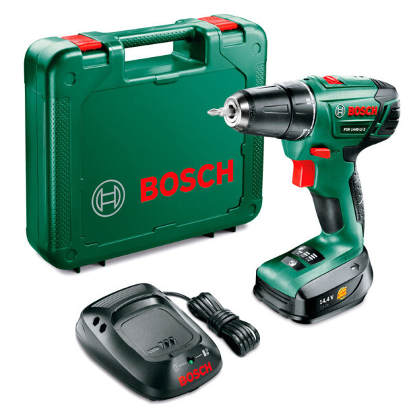 Аккумуляторная дрель-шуруповерт Bosch PSR 1440 LI-2 + AL 2215 CV + 1x PBA 14,4V 2,5 Ah + чемодан (06039A3020)
Аккумуляторная дрель-шуруповерт Bosch PSR 1440 LI-2 + AL 2215 CV + 1x PBA 14,4V 2,5 Ah + чемодан (06039A3020)