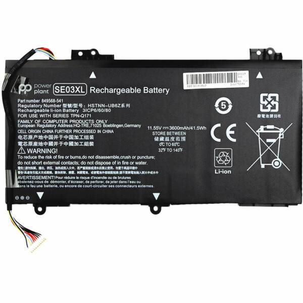 Аккумулятор для ноутбука HP Pavilion 14-AL100 (SE03XL) 11.55V 41.5Wh PowerPlant (NB461356)
Аккумулятор для ноутбука HP Pavilion 14-AL100 (SE03XL) 11.55V 41.5Wh PowerPlant (NB461356)