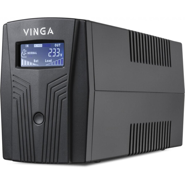 Источник бесперебойного питания Vinga LCD 1200VA plastic case with USB+RJ11 (VPC-1200PU)
Источник бесперебойного питания Vinga LCD 1200VA plastic case with USB+RJ11 (VPC-1200PU)