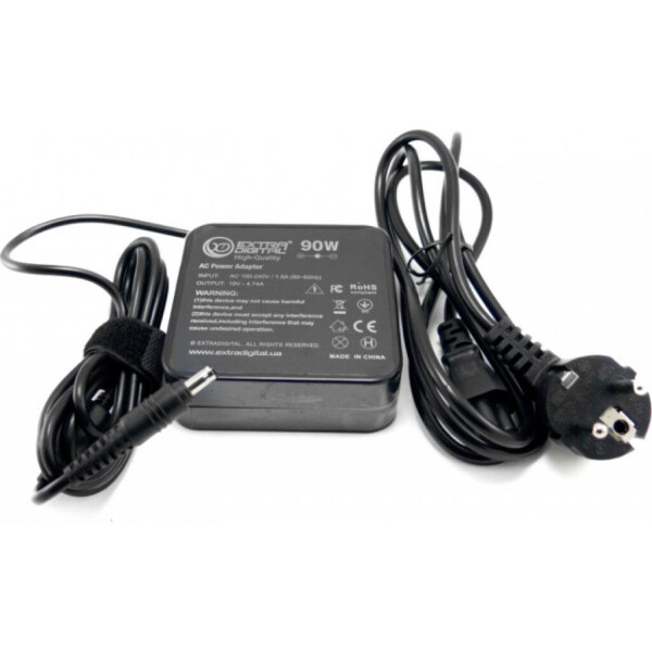 Блок питания к ноутбуку EXTRADIGITAL Samsung 19V, 4.74A, 90W (5.5x3.0) High Quality (PSS3856)
Блок питания к ноутбуку EXTRADIGITAL Samsung 19V, 4.74A, 90W (5.5x3.0) High Quality (PSS3856)