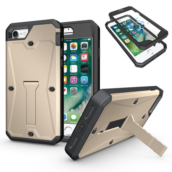 Противоударный чехол с подставкой и защитой экрана Unicorn Beetle ApooDr для Iphone 7/8/SE 2020 Gold
Противоударный чехол с подставкой и защитой экрана Unicorn Beetle ApooDr для Iphone 7/8/SE 2020 Gold