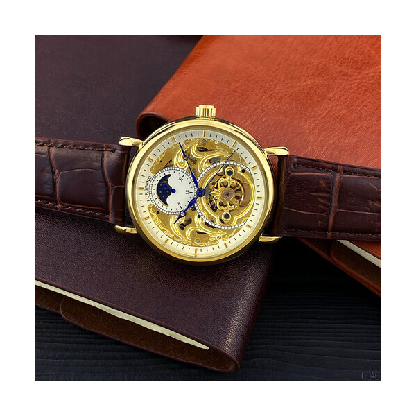 Часы Forsining 1125 Gold-Brown