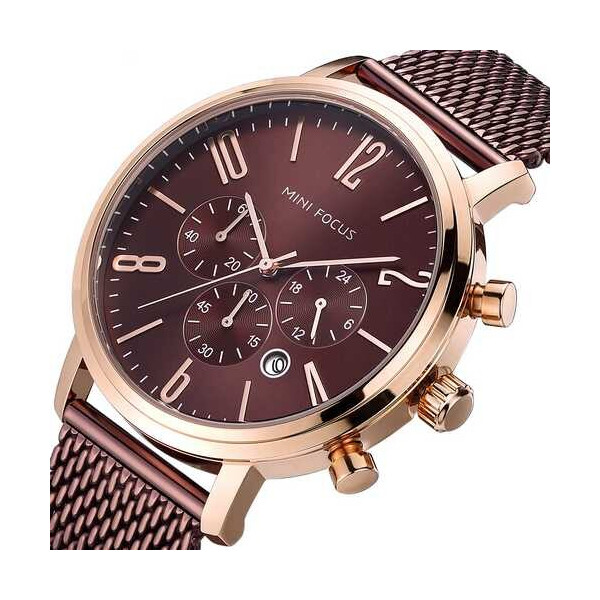 Часы Mini Focus MF0183G.04 Brown-Cuprum-Brown