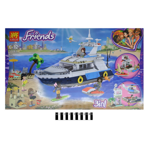 Конструктор '' FRIENDS '' Морская прогулка на яхтиь'в корр. 621дет. 59 x 35 x 6 см / 12 / 
Конструктор '' FRIENDS '' Морская прогулка на яхтиь'в корр. 621дет. 59 x 35 x 6 см / 12 /
