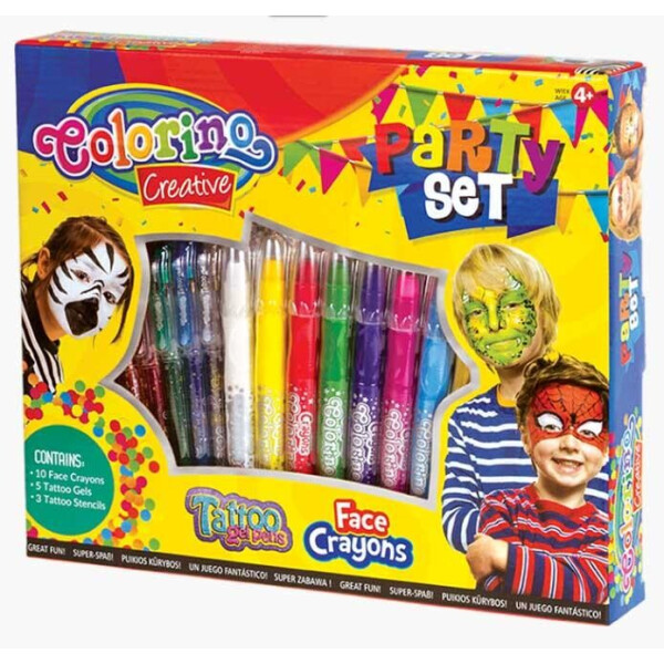 Мел для лица в наборе PARTY SET 10 кол.+ 5 ручек ТАТОО+ 3 трафарета подарок. уп.COLORINO
Мел для лица в наборе PARTY SET 10 кол.+ 5 ручек ТАТОО+ 3 трафарета подарок. уп.COLORINO