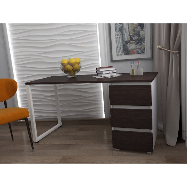 Стол Тавол КС 8.1 со стационарной тумбой металл опора белая 120смх60смх75см ДСП 16 мм Венге/Белый
Стол Тавол КС 8.1 со стационарной тумбой металл опора белая 120смх60смх75см ДСП 16 мм Венге/Белый