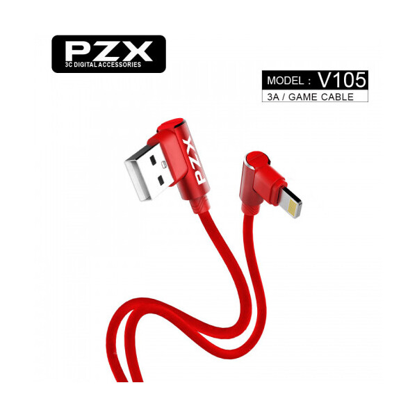 Кабель PZX V-105, Quick Charge3.0 Iphone7 - 8 - X Cable, 3.0A, Red, длина 1м, угловой, BOX
Кабель PZX V-105, Quick Charge3.0 Iphone7 - 8 - X Cable, 3.0A, Red, длина 1м, угловой, BOX