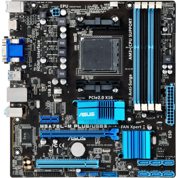 Материнская плата ASUS M5A78L-M_PLUS/USB3 sAM3+, 760G(780L)/SB710, 4xDDR3, USB3.0, mATX
Материнская плата ASUS M5A78L-M_PLUS/USB3 sAM3+, 760G(780L)/SB710, 4xDDR3, USB3.0, mATX