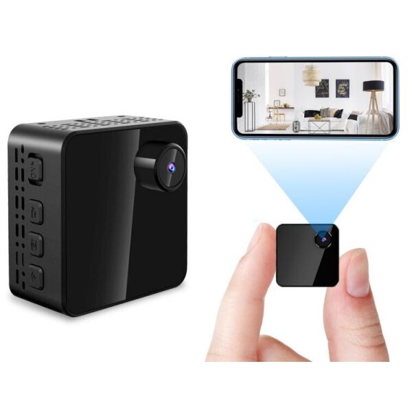 Мини WiFi камера с аккумулятором QZT L18 Full HD 1080P, циклическая запись, с датчиком движения Черная
Мини WiFi камера с аккумулятором QZT L18 Full HD 1080P, циклическая запись, с датчиком движения Черная