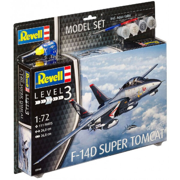 Сборная модель-копия Revell набор Истребитель F-14D Томкэт уровень 3 масштаб 1:72 (RVL-63960)
Сборная модель-копия Revell набор Истребитель F-14D Томкэт уровень 3 масштаб 1:72 (RVL-63960)