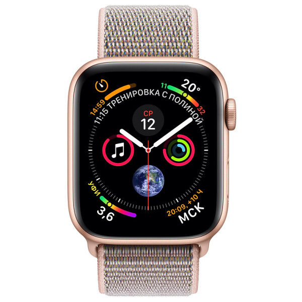 Apple Watch Series 4 40mm Gold Aluminium Case with Pink Sand Sport Loop (MU692)
Apple Watch Series 4 40mm Gold Aluminium Case with Pink Sand Sport Loop (MU692)