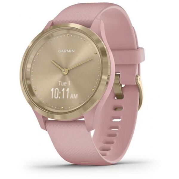 Garmin Vivomove 3s light gold stainless steel bezel w. dust rose and silicone b. (010-02238-01)
Garmin Vivomove 3s light gold stainless steel bezel w. dust rose and silicone b. (010-02238-01)