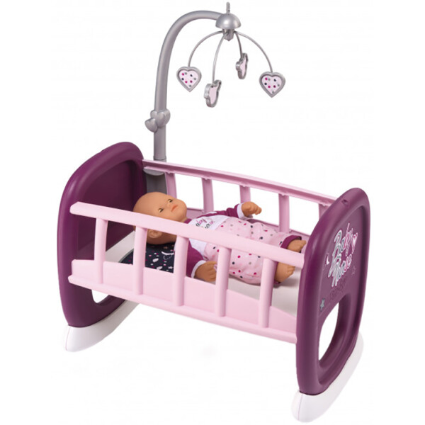 Колыбель SIMBA TOYS Бебi Ньорс Прованс с Мобил, 47 см, 18 мес + (220343)