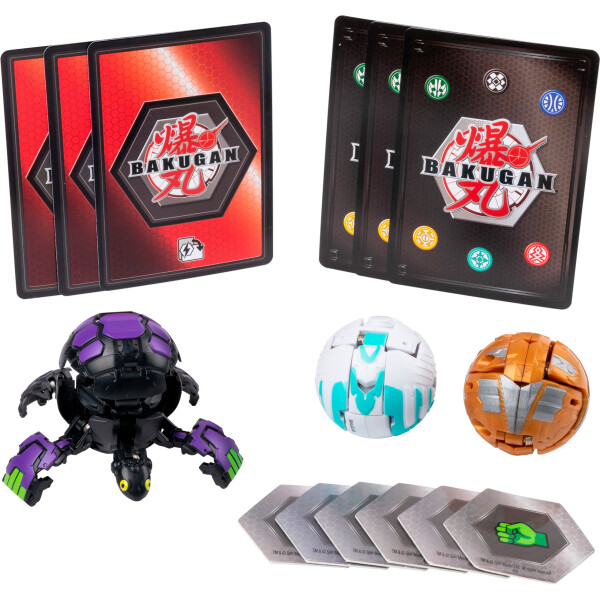 Bakugan.Battle planet: игровой стартовый набор из трех Бакуган Darkus Turtonium (SM64424-3)
Bakugan.Battle planet: игровой стартовый набор из трех Бакуган Darkus Turtonium (SM64424-3)