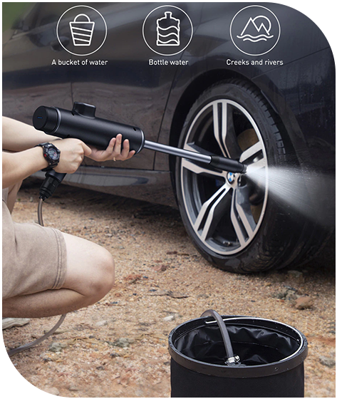 Фото 5 Минимойка Baseus Dual Power Portable Electric Car Wash Spray Nozzle