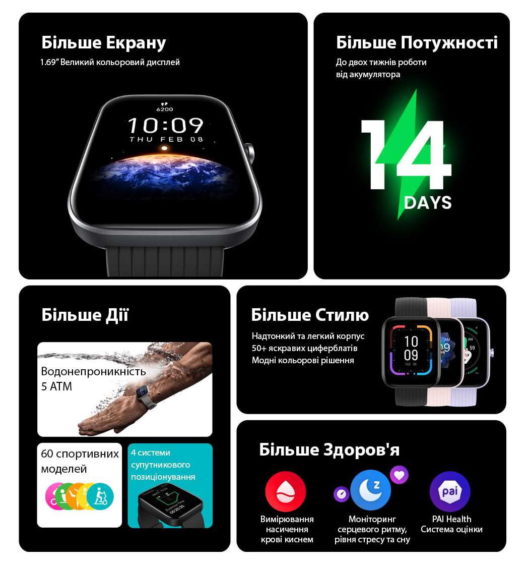 Фото 1-1 Amazfit Bip 3 Pro