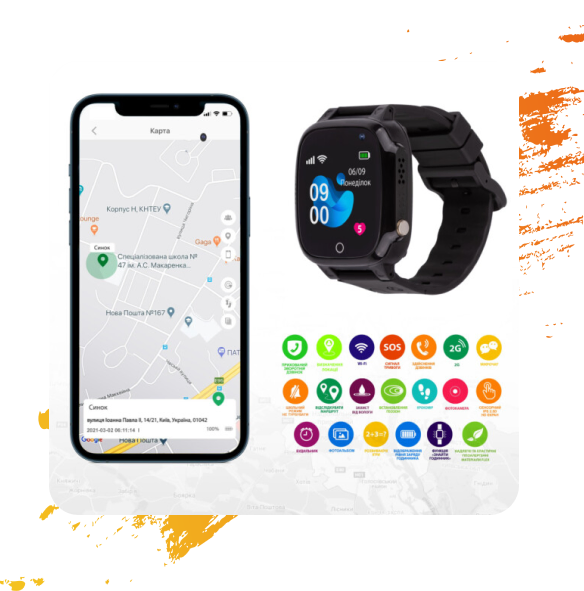Фото 4 AmiGo GO008 MILKY GPS WIFI Black