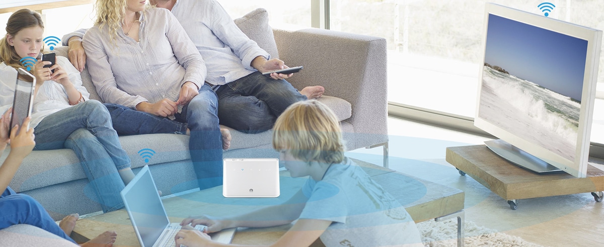 Huawei B311-221 4G до 32 подключений по WiFi Сеть 220В Беспроводной Внутренняя Стационарный