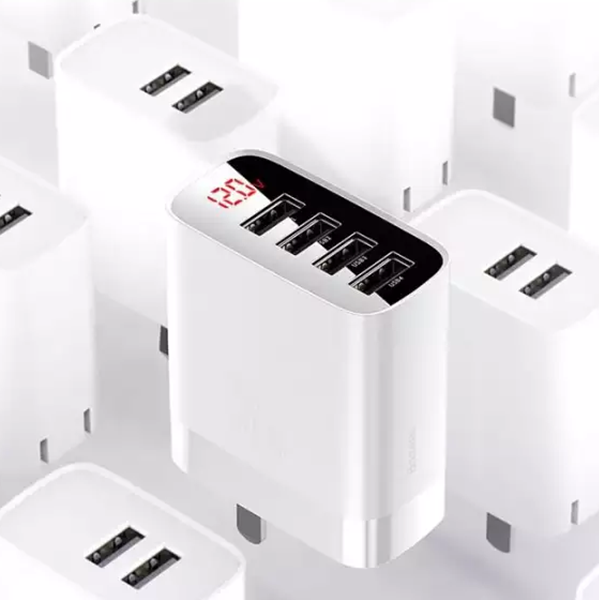 Baseus Mirror Lake Digital Display 30W 4USB White