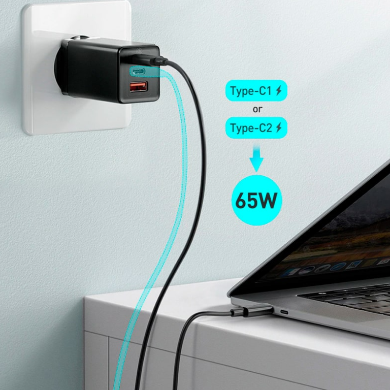 Фото 2 Зарядное устройство Baseus 65W GaN2 2C+U (CCGAN2P-B01) чрн