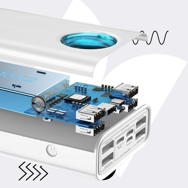 mAh Baseus Amblight Digital Display PD3.0+QC3.0 18W Универсальная батарея