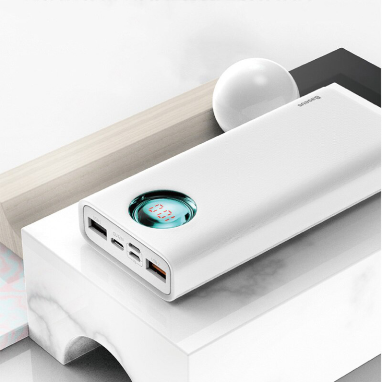 mAh Baseus Amblight Digital Display PD3.0+QC3.0 18W Универсальная батарея Li-Pol