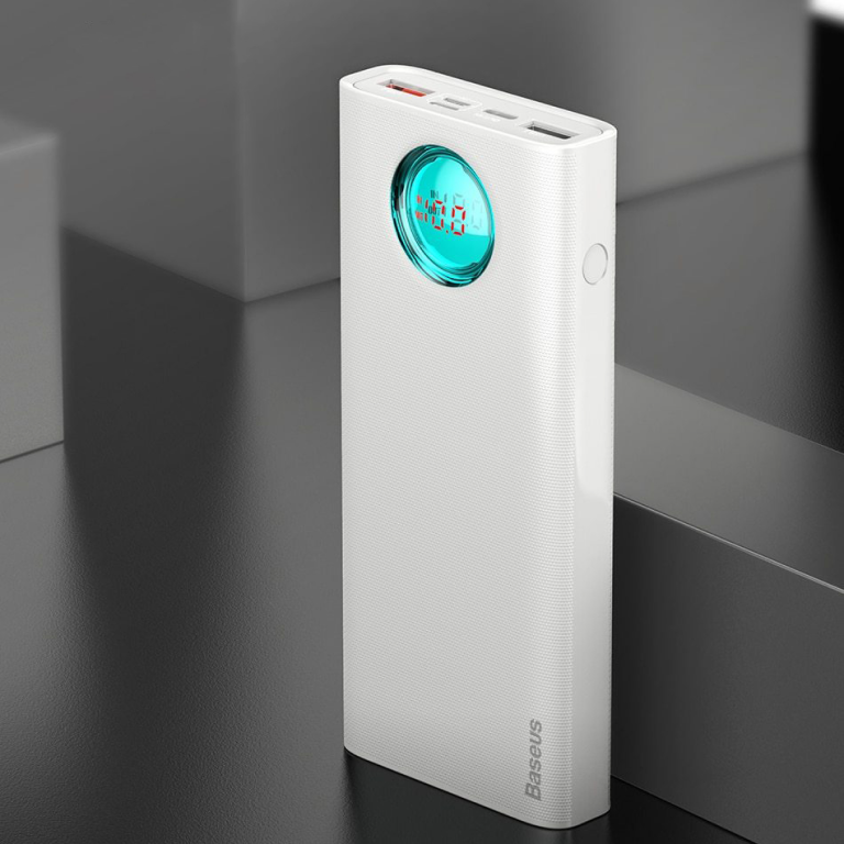 mAh Baseus Amblight Digital Display PD3.0+QC3.0 18W Универсальная батарея Li-Pol От USB USBx2