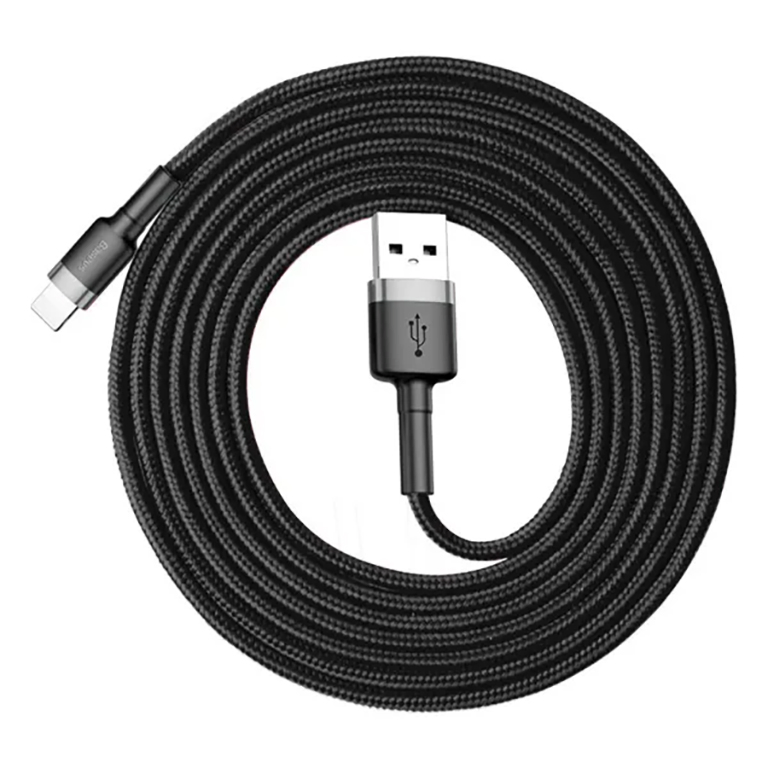 Фото Baseus Cafule USB-Lightning 2m Grey-Black