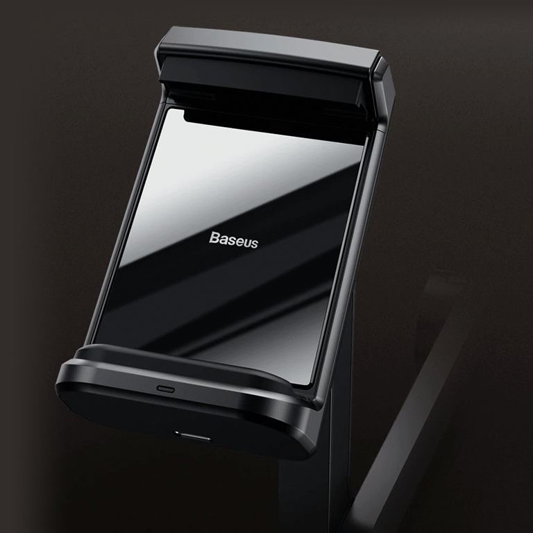 Hoco S45 Energia 15W с автоматическим зажимом ABS-пластик Разборная Черный На торпедо авто