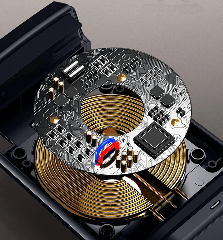 Hoco S45 Energia 15W с автоматическим зажимом ABS-пластик Разборная Черный На торпедо авто воздуховод