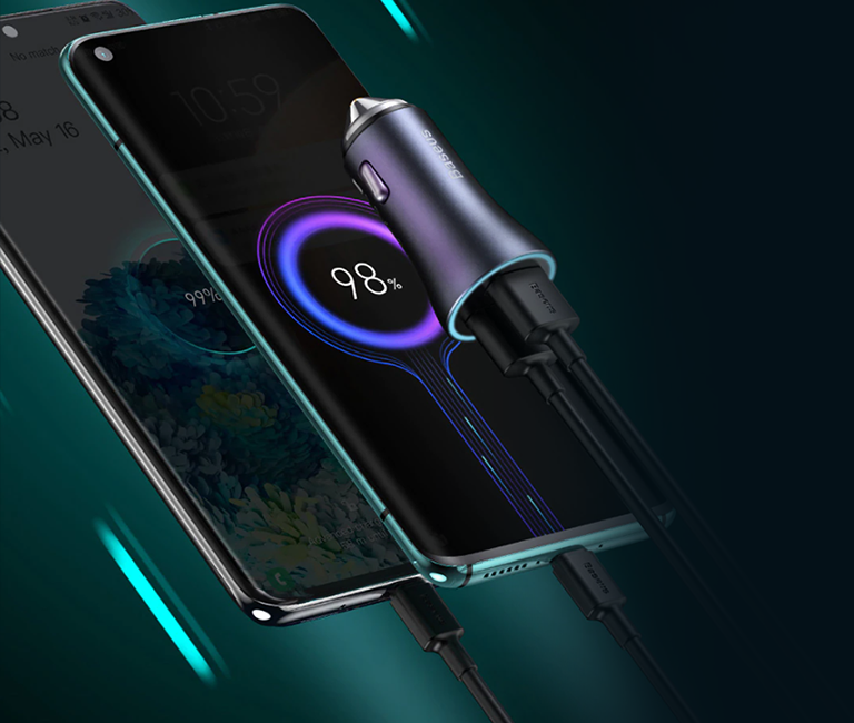 Фото 2 Baseus Golden Contactor Pro Dual Quick Charger Car Charger