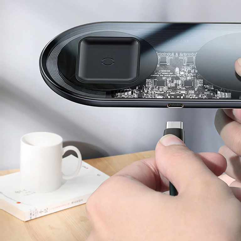 Фото 3 Baseus Simple 2in1 Wireless Charger 18W