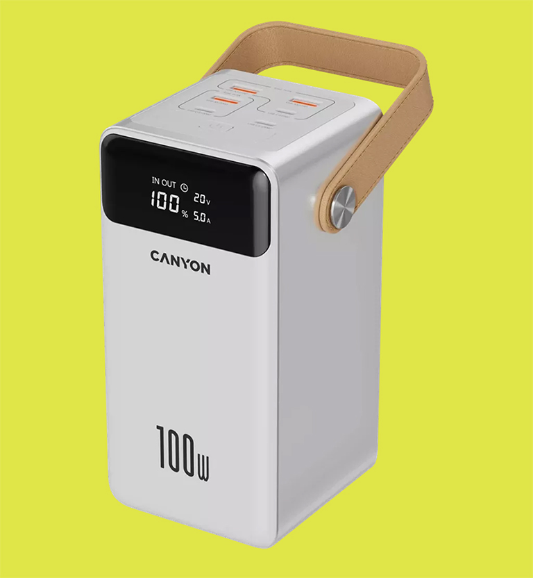 Повербанк CANYON OnPower 610 metal 60000 mAh PD 100W (CNS-CPB610W