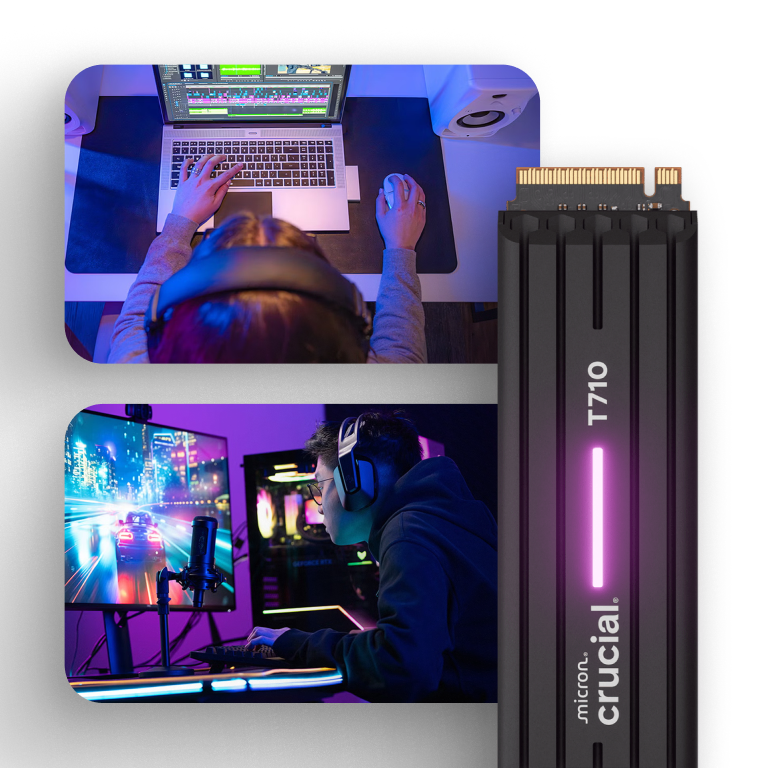 SSD-накопитель Crucial T710 2TB PCIe Gen5 NVMe M.2 with heatsink