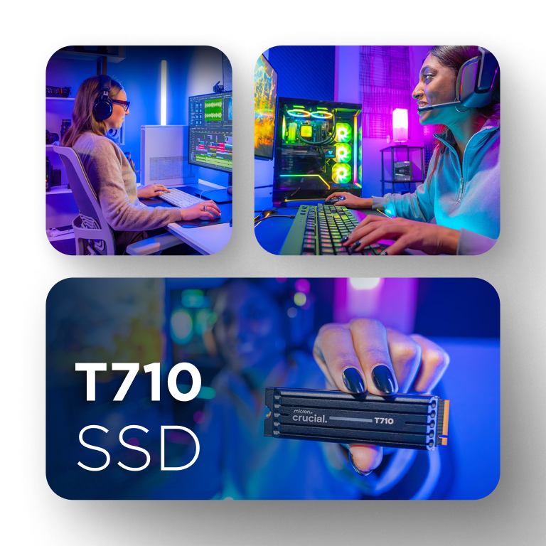 SSD-накопитель Crucial T710 2TB PCIe Gen5 NVMe M.2 with heatsink