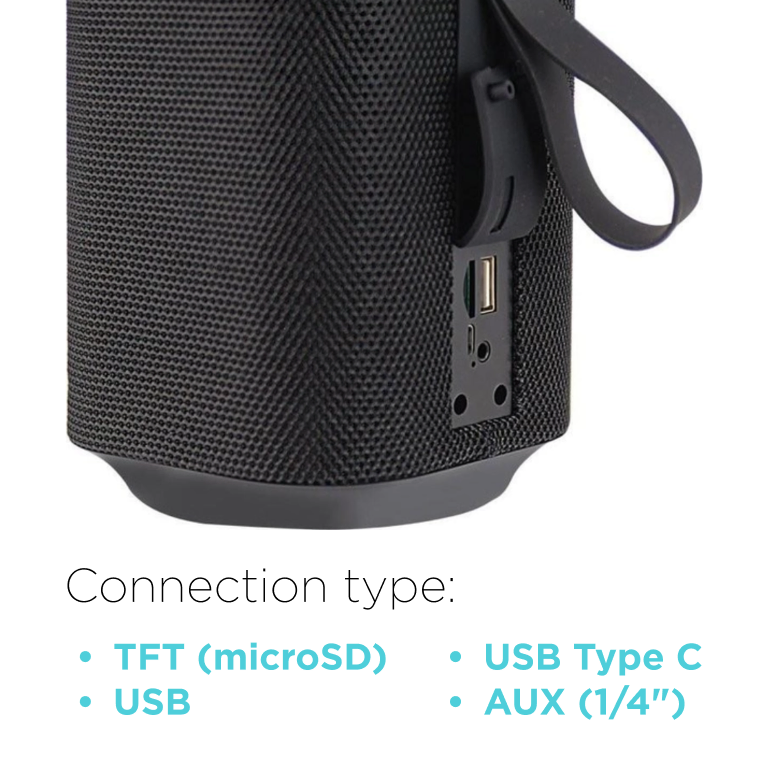 Портативная акустика Esperanza Bluetooth RGB Ilminated FM Sakara