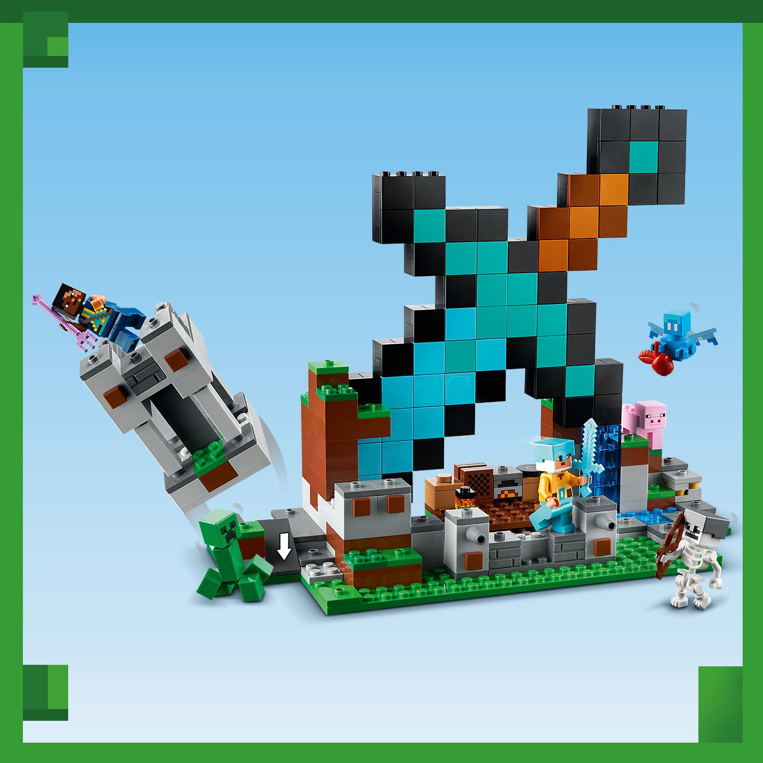 LEGO® Minecraft® Форпост із мечем

