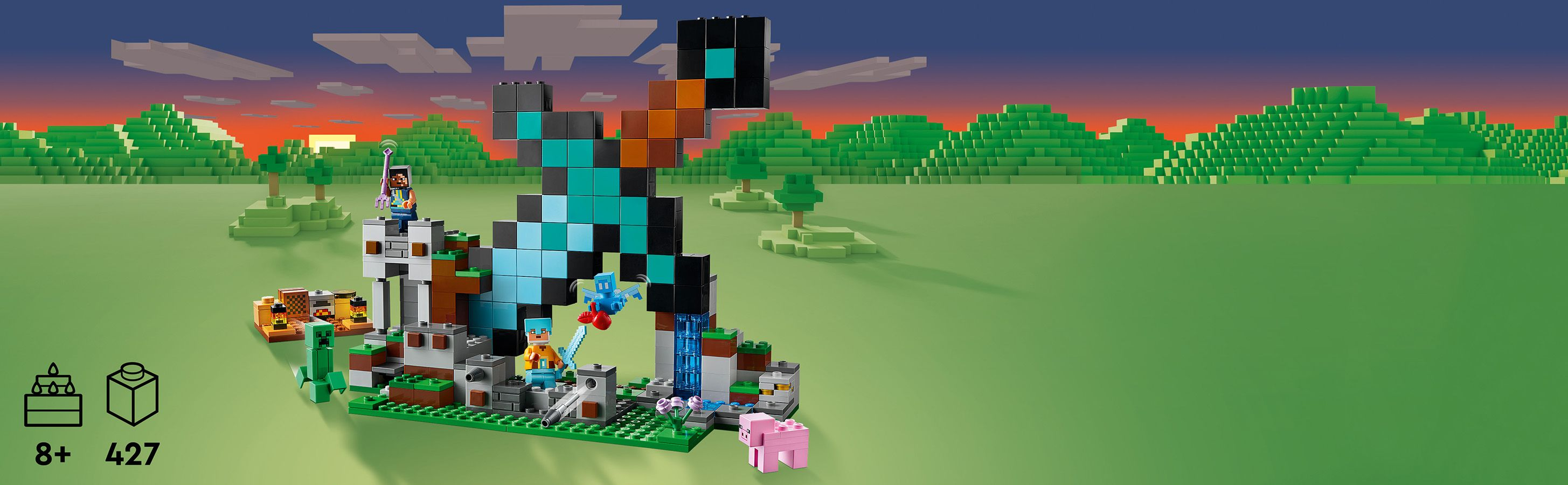 LEGO® Minecraft® Форпост із мечем

