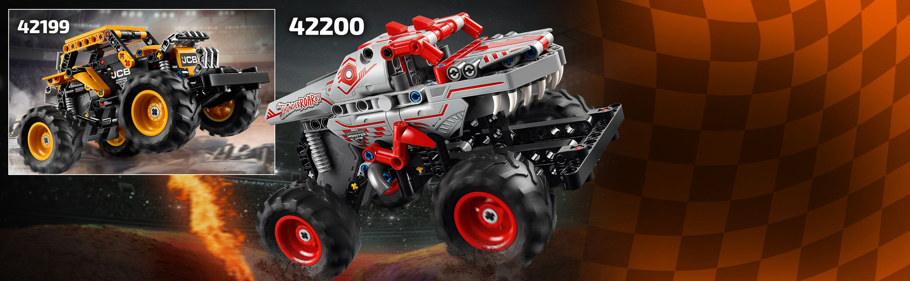 LEGO® Technic Monster Jam™ ThunderROARus™ с инерционным двигателем

