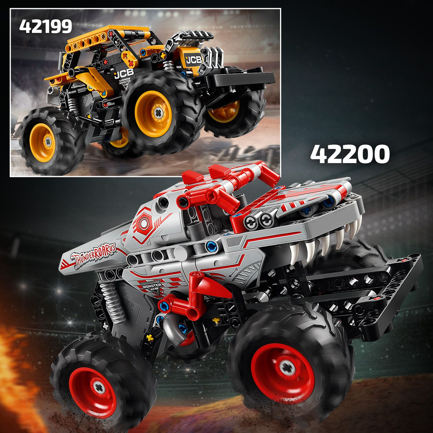 LEGO® Technic Monster Jam™ ThunderROARus™ с инерционным двигателем

