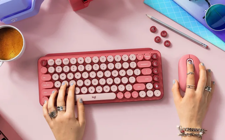 ♡♡♡ Клавіатура Logitech POP Keys Wireless Mechanical Keyboard Emoji