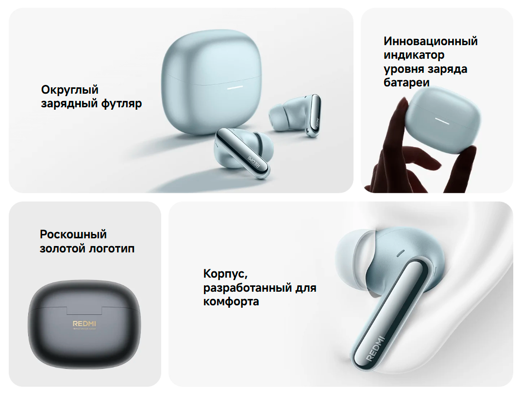 Наушники Redmi Buds 8 Pro (BHR08GMGL) Glacier Blue – купить в