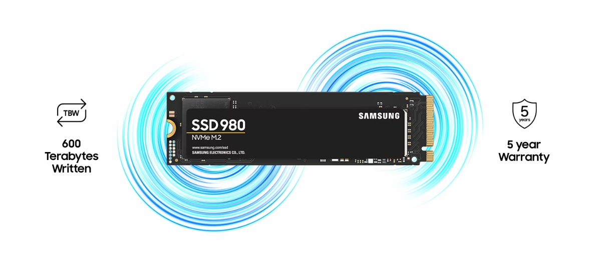 SSD-накопитель Samsung 980 500GB M.2 PCIe 3.0 x4 V-NAND 3bit MLC