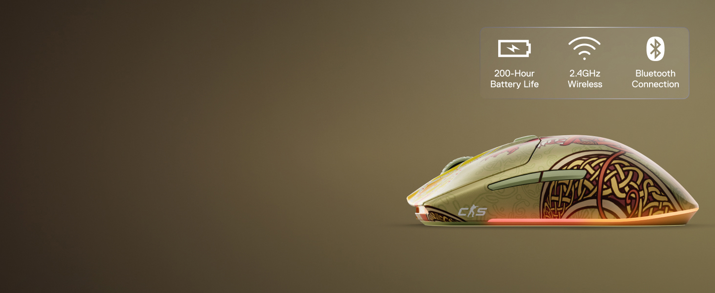 Фото SteelSeries CS2 Dragon Lore Edition, Wireless, RGB
