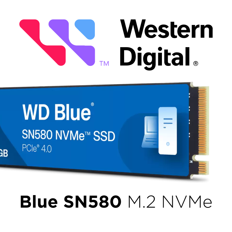 SSD-накопитель WD Blue SN580 500GB M.2 NVMe (WDS500G3B0E) купить в