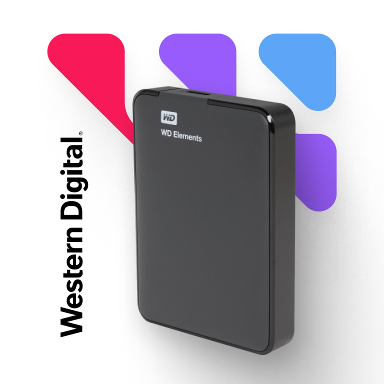 Внешний жесткий диск Western Digital 2TB Elements Portable 2.5 USB