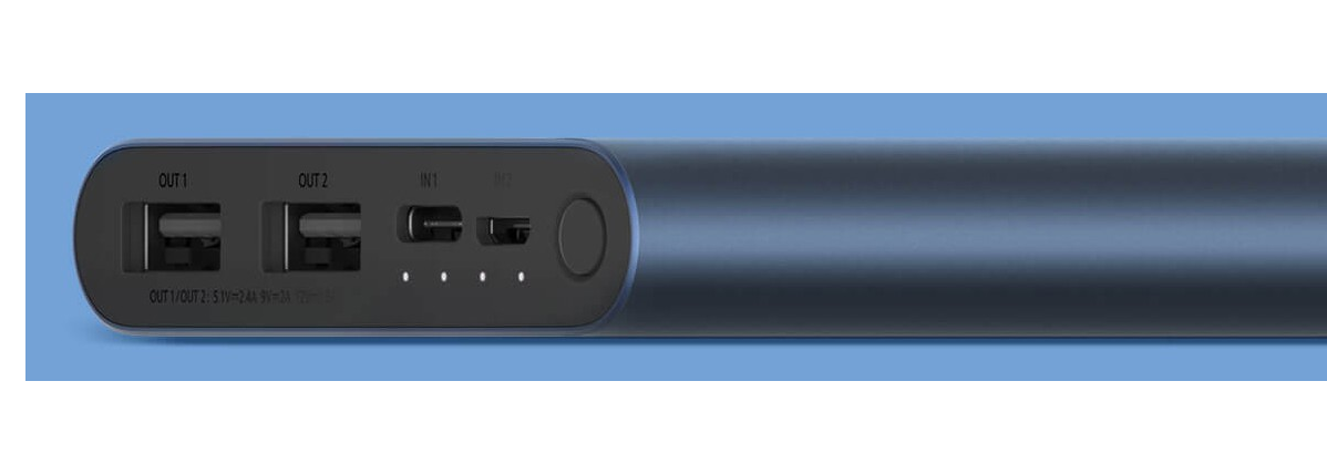 Xiaomi Mi Power Bank 3 Ultra Compact 18W 10000 mAh з швидкою зарядкою Универсальная батарея