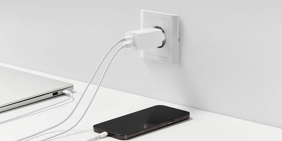 Xiaomi 65W GaN USB-A Белый USB Type-C Зарядное устройство